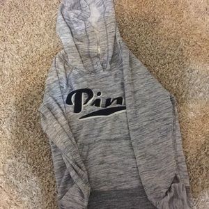 Victoria secret pink gray sweatshirt